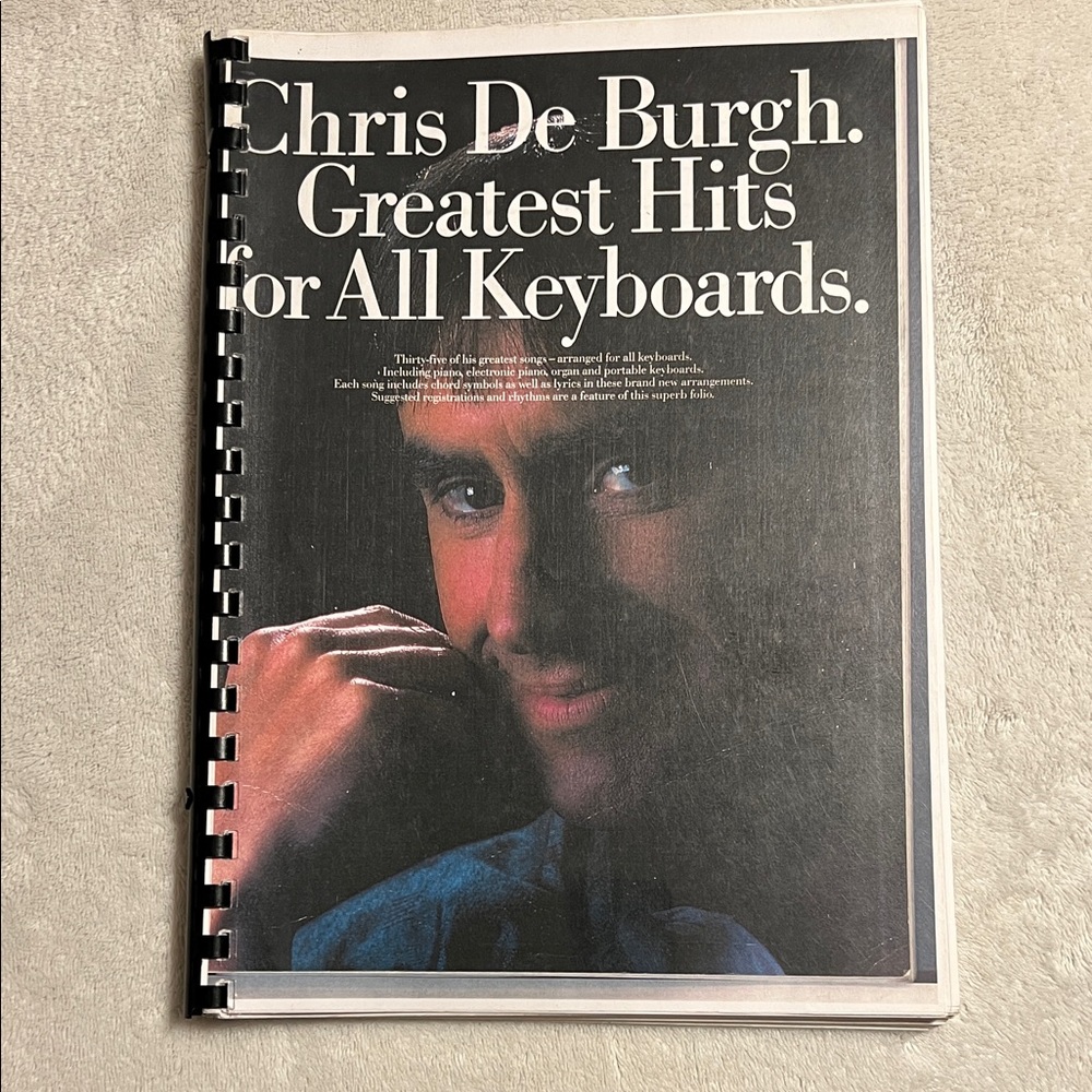 Chris De Burgh Greatest Hits Songbook. All Keyboards
